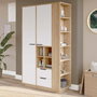 Hanah Home Armario Multiusos Natural y Blanco